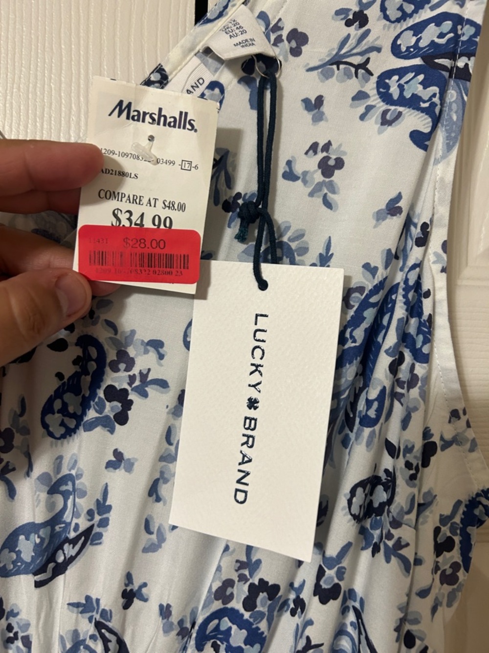 Lucky Brand Maxi Dress 1x - Picture 5 of 10